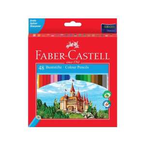 Set de 48 creioane color Faber-Castell cu ascuțitor gratuit - Faber-Castell Creioane colorate