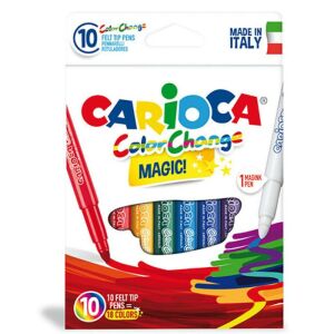 Carioca Színváltós Filctoll Készlet - 10 db, varázslatos színváltó filctollak gyerekeknek - Rajzeszköz