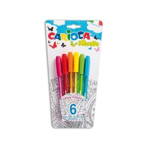 Carioca Fiorella 6-pak fluorescencyjnych długopisów kulkowych - Myto
