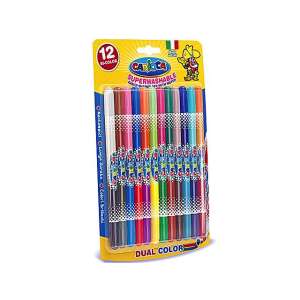 Carioca Dual Color waschbare Filzstifte, 12er Pack - Zeichengeräte