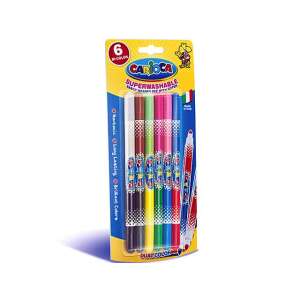 Carioca Superwashable Dual Color Filzstifte, 6er Pack - Zeichengeräte