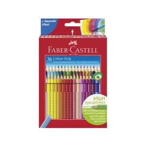 Creioane colorate Faber-Castell 36 Colour Grip, solubile în apă - Creioane colorate
