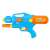 Niebieska pistolety wodne, pistolet wodny, strzelba wodna, letnia zabawa, zabawka dla dzieci, zabawa na świeżym powietrzu, sport wodny