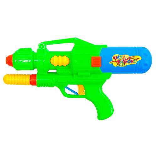 Zielony pistolet na wodę, pistolet wodny, zabawka letnia, zabawka dla dzieci, sport wodny