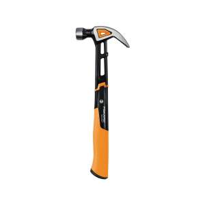 Fiskars IsoCore™ curved claw hammer, medium size, black and orange handle - Fiskars