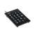 IRIS B-15 USB fekete numerikus billentyűzet, ferde nézet