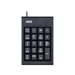 IRIS B-15 USB schwarzes numerisches Tastatur, Vorderansicht - Numerische Tastenfelder