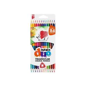ICO Double Duo Dreieck-Farbstifte, 24 Farben - Farbstifte