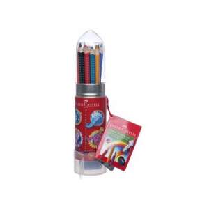 FABER-CASTELL Colour Grip Colouring Pencil Zestaw do kolorowania rakietowego 85614131 - Toll & Ceruza
