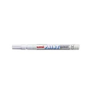Uni Paint Marker alb, 0,8-1,2 mm, marker alb de vopsea - Markere
