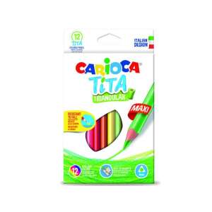 Carioca Tita Dreieck Maxi 12er Pack Farbstifte, italienisches Design - Farbstifte