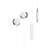 Sencor SEP 172 white in-ear headphones with microphone and volume control