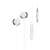 Sencor SEP 172 white in-ear headphones with microphone and volume control