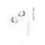Sencor SEP 172 white in-ear headphones with microphone and volume control
