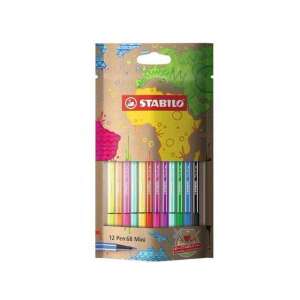 Stabilo Pen 68 Mini 12er Pack bunte Filzstifte in einer Tasche - STABILO Fineliner