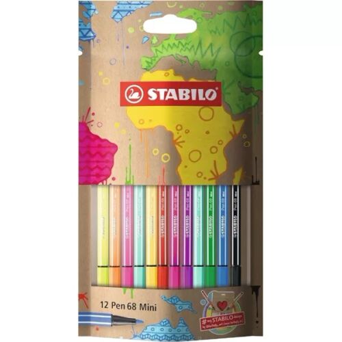 Stabilo: Pen 68 Mini 12db-os színes filctoll szett 163649368 - Iskolakezdés és iskolaszer