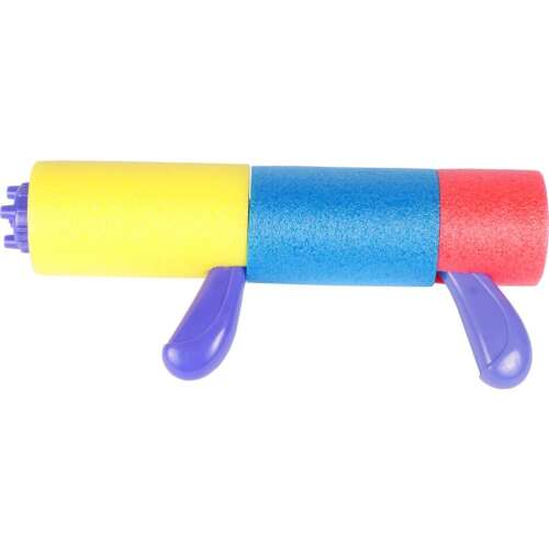 Pistolet wodny z gąbki, 32 cm, wielokolorowy, dla dzieci, letnia zabawa, zabawki wodne, zabawki do basenu, zabawki na plażę