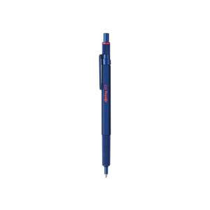 Rotring 600 1,0 mm stilou cu bilă albastru închis, retractabil, corp metalic, design hexagonal - Papetărie