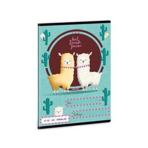 Caiet liniat Best Friends Forever Lama, 32 pagini, format A5 - Ars Una
