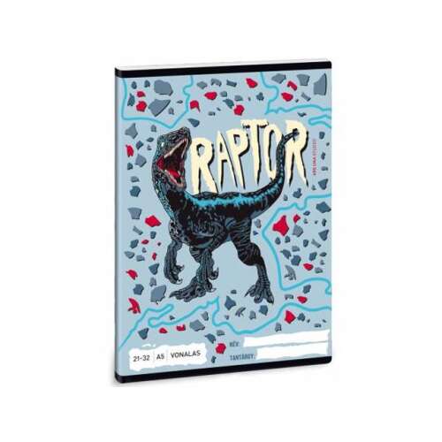 Ars Una Raptor Dinosaurier A5-Linienheft