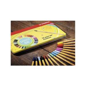 Stabilo Point 88 Filctollak, 50 színű fémdobozban - Toll & Ceruza