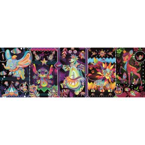 Puzzle Clementoni Disney Clasice Panorama, 1000 piese cu Dumbo, Stitch, Baloo, Simba și Bambi - Clementoni Puzzle