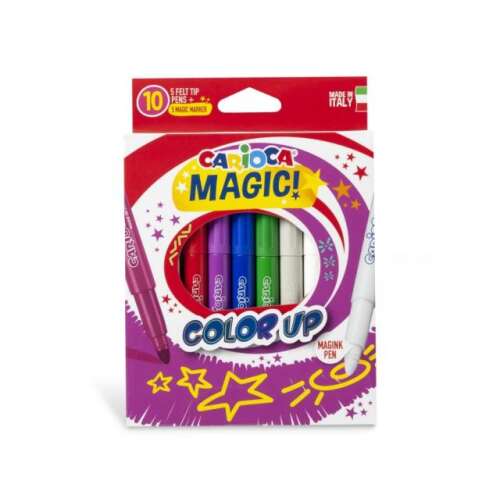 Carioca Magic Color Up filctoll szett, 10 szín, tartalmaz varázslatos tintás tollat