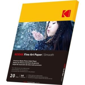 Packung Kodak Fine Art Smooth A4 Fotopapier, 20 Blatt - Kodak