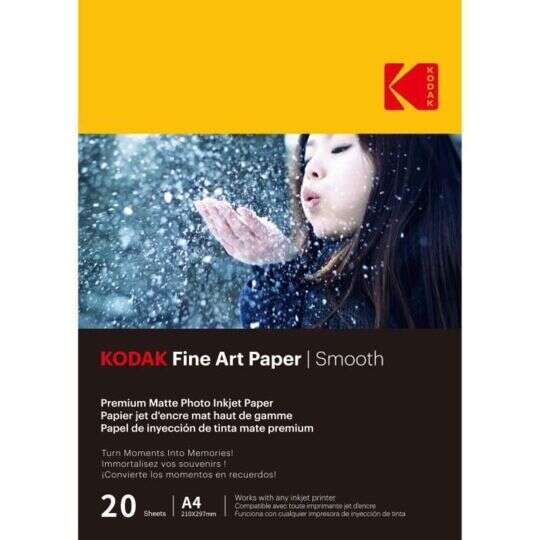 KODAK Fine Art fotópapír - Smooth 230g, A4, 20db