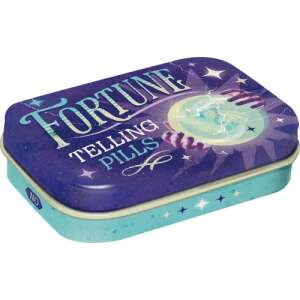 Retro Fortune Telling Pills tin with peppermint dragees - Cukorka