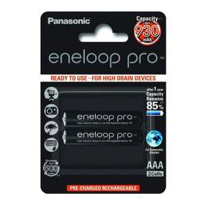 Panasonic eneloop pro AAA újratölthető elemek, 2 db-os csomag - Panasonic