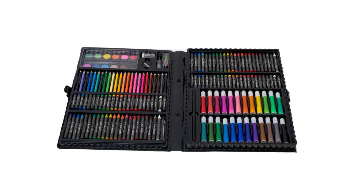 168PCS/Set Art Set Oil Pastel Crayon Colored Pencils Marker Pens