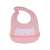 Ružičasta silikonska bebi- pregača s dizajnom mačke, vodootporna, s džepom za hvatanje hrane, lako se čisti