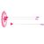 Bow, arrows and target set pink 77096287