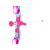 Bow, arrows and target set pink 77096287