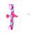 Bow, arrows and target set pink 77096287