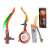 Bow, arrows and target set pink 77096287