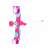 Bow, arrows and target set pink 77096287