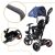 Ikonka Trike Fix Lite 360° swivel tricycle with awning and push handle - Blue 66849068