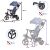 Ikonka Trike Fix Lite 360° swivel tricycle with awning and push handle - Blue 66849068