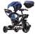 Trike Fix Lite blue kids tricycle with canopy, front view