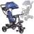 Trike Fix Lite blue kids tricycle with canopy, 3/4 view