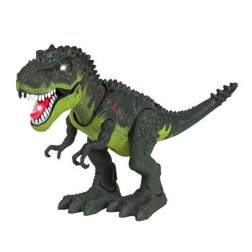 Ikonka Interaktivna igračka T-Rex za djecu, hoda i riče, Zelena
