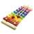 Xilofon din lemn colorat cu două ciocănele, perfect pentru copii pentru a învăța muzică