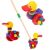Wooden Duck Push Toy with Stick, Multiple Angles