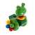 Wooden push and pull toy frog with colorful beads on wheels, perfect for toddlers learning to walk