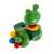 Wooden push and pull toy frog with colorful beads on wheels, perfect for toddlers learning to walk