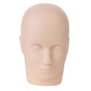Eyelash extension practice head, silicone head for eyelash extension training, lash practice head - Cosmetic training aid