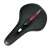 Sedlo na bicykel L-BRNO Sport, pohľad zhora, čierne, s červeným pruhom