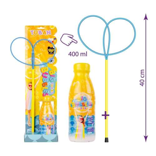Tuban Големи Сапунени Мехури Pro Butterfly обръч и 400ml разтвор за мехури